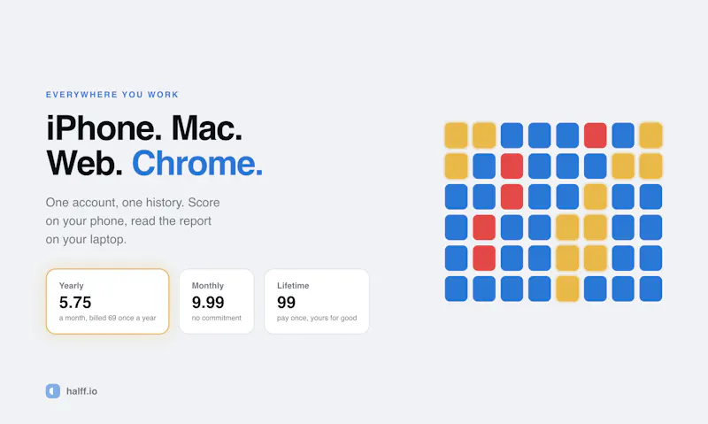  Halff is now on the the iOS App Store screenshot 2