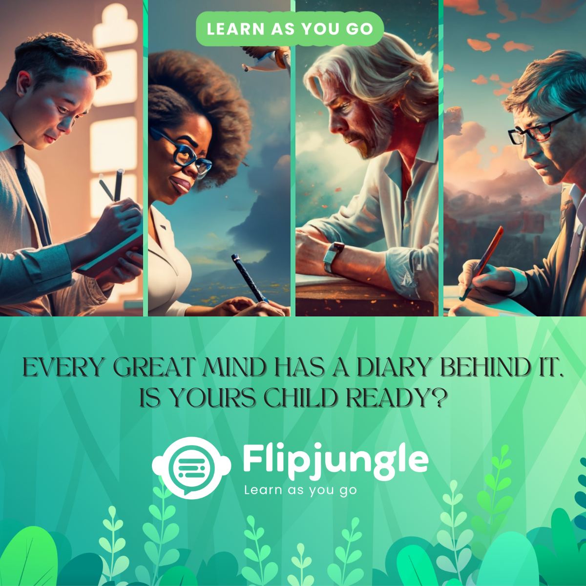 Flipjungle आपके पास है - एआई-संचालित डायरी: K-12 दिमाग का पोषण करना मीडिया 6