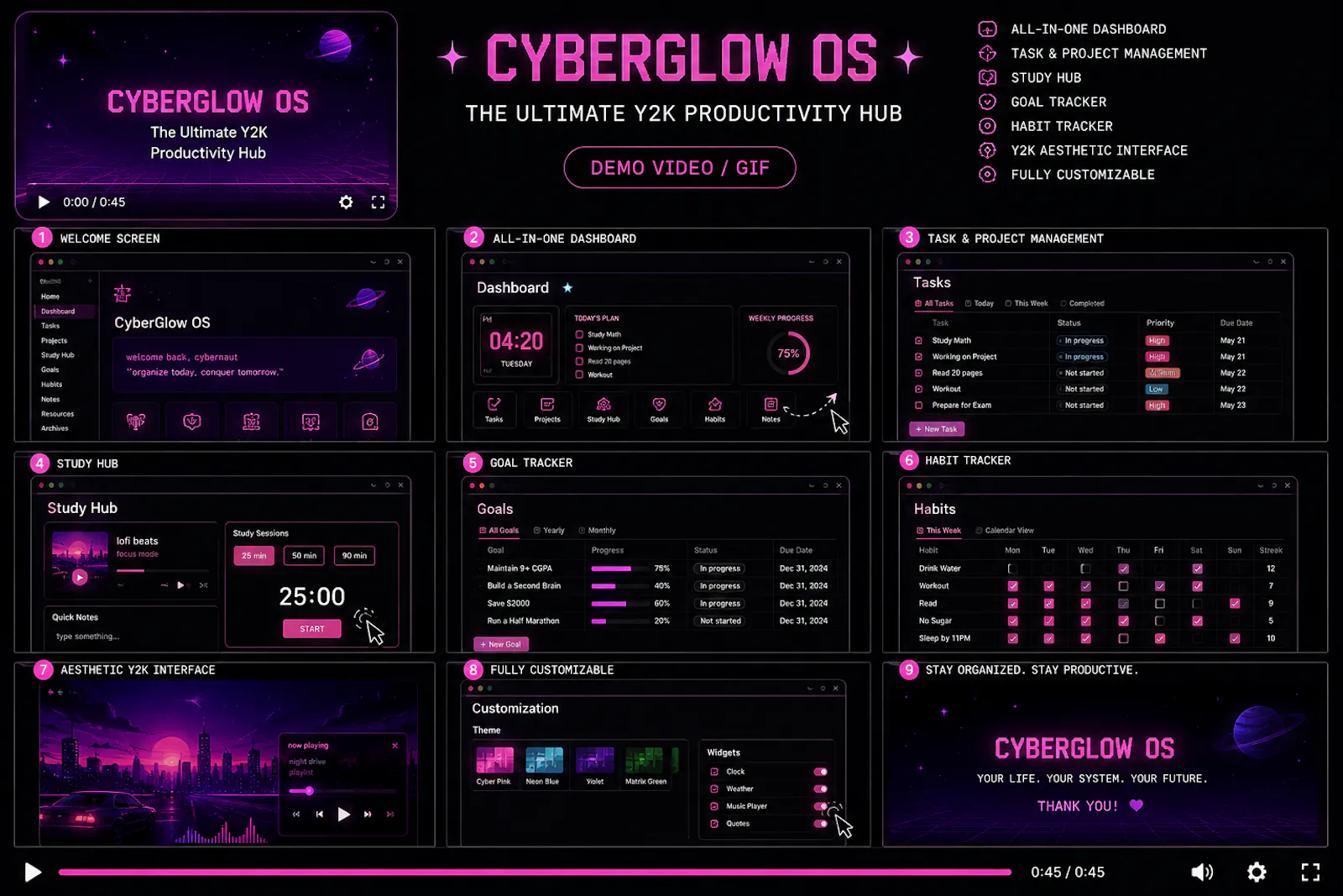 CyberGlow OS screenshot 3
