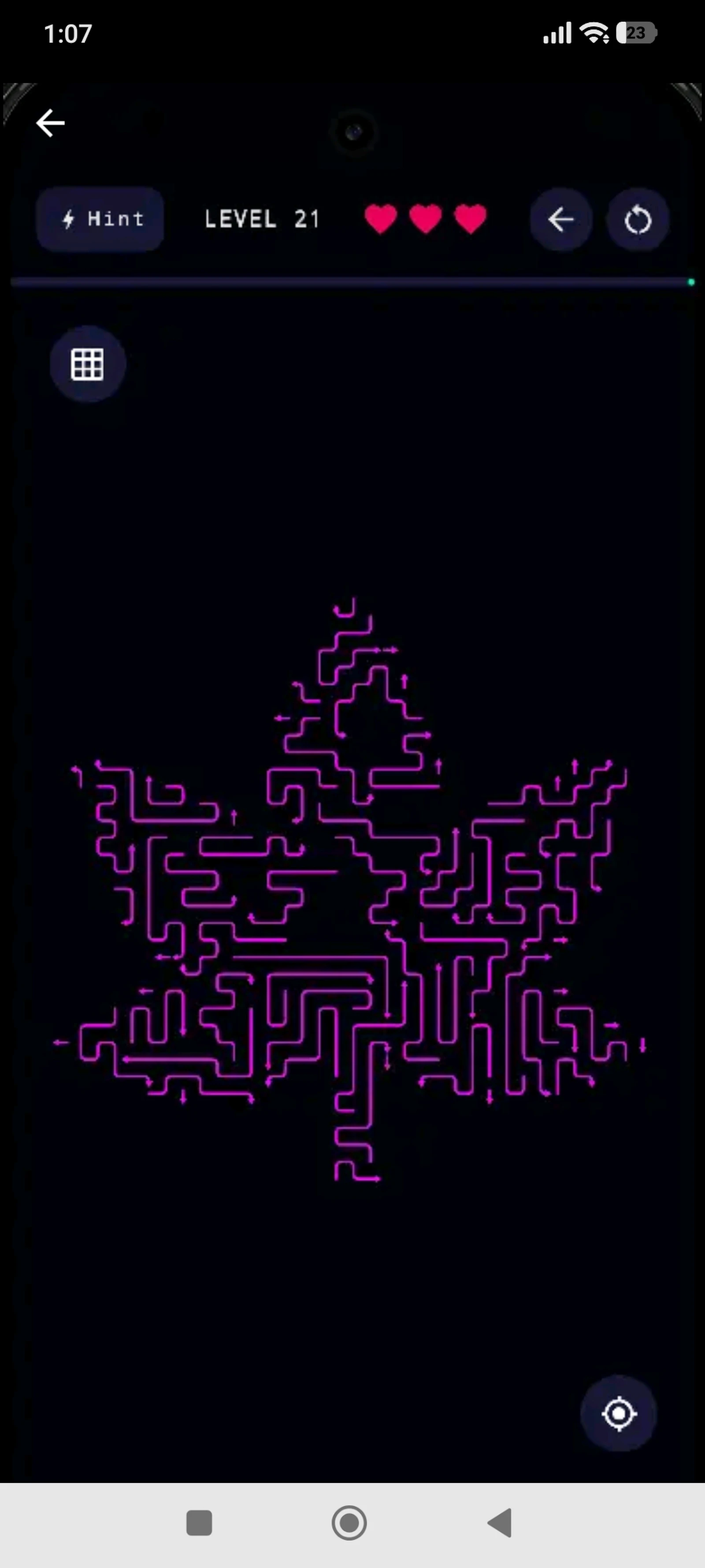 Arrows Neon Puzzle Game screenshot 2