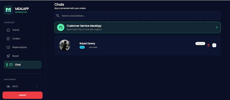 MealApp screenshot 4