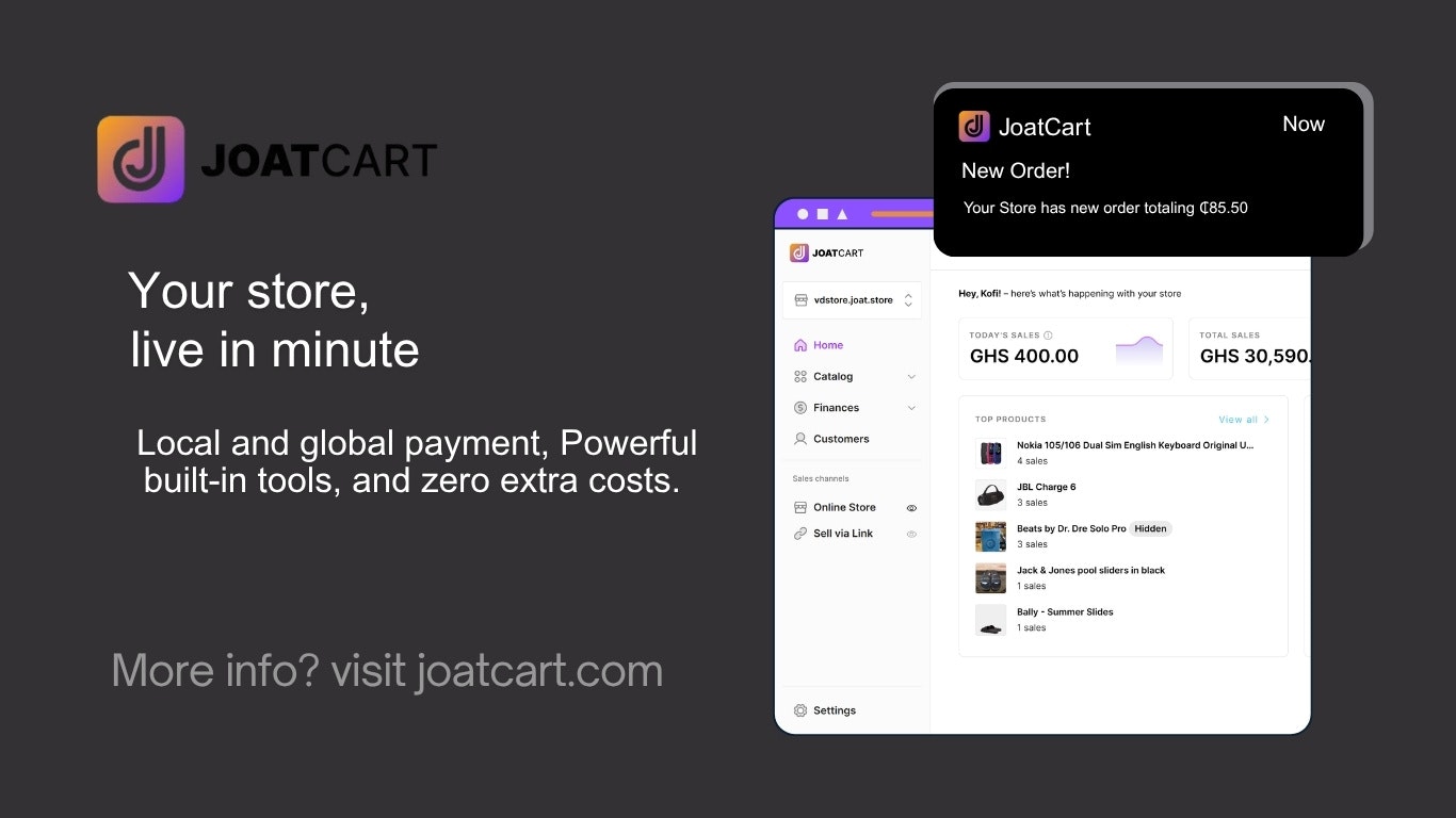 JoatCart - Main product screenshot demonstrating key features and user interface