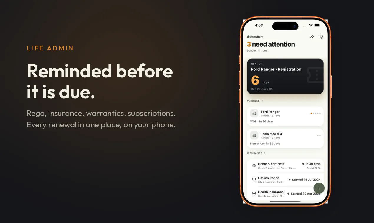 AdminShark screenshot