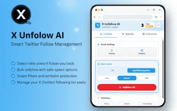 X Unfollow AI – Twitter Unfollow Tool gallery image