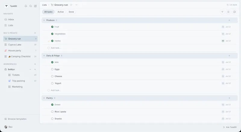 Taskbit screenshot 3
