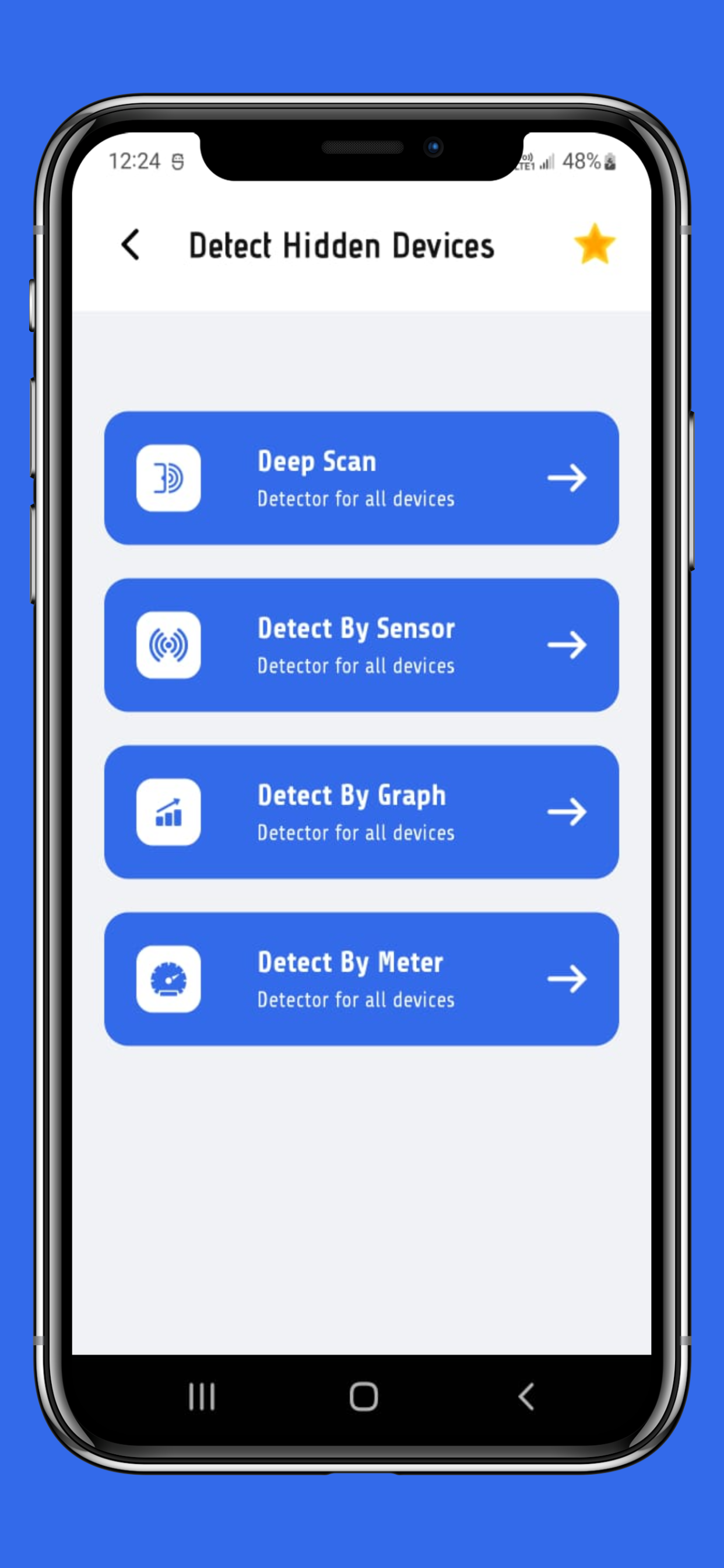 App di rivelatore di dispositivi nascosti - Trova telecamere nascoste e dispositivi spia in pochi secondi media 3