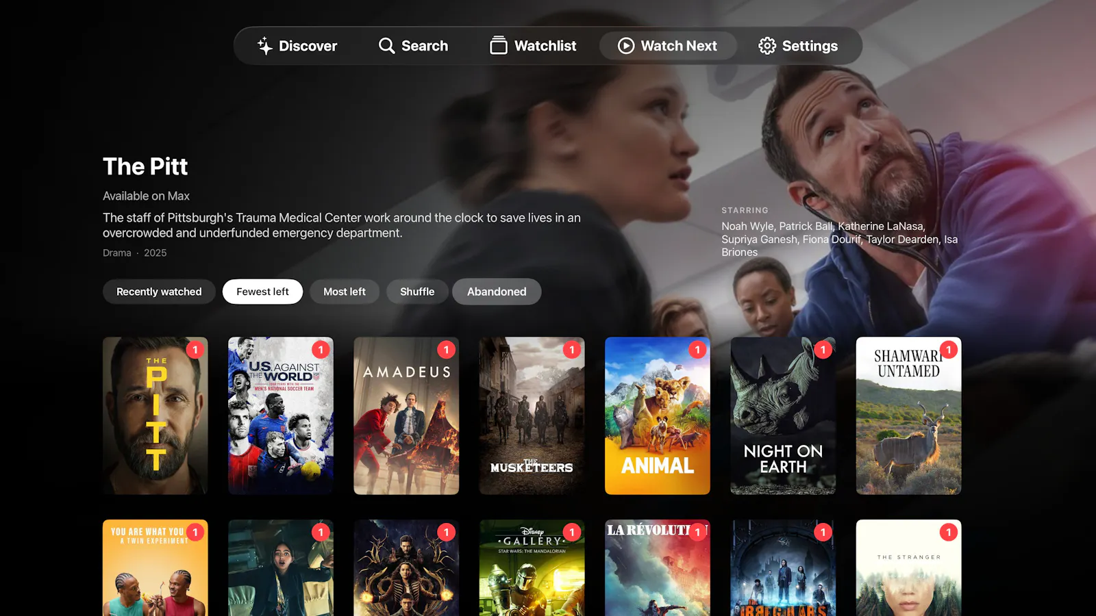 WatchQueue- Watchlist for Apple TV screenshot 2