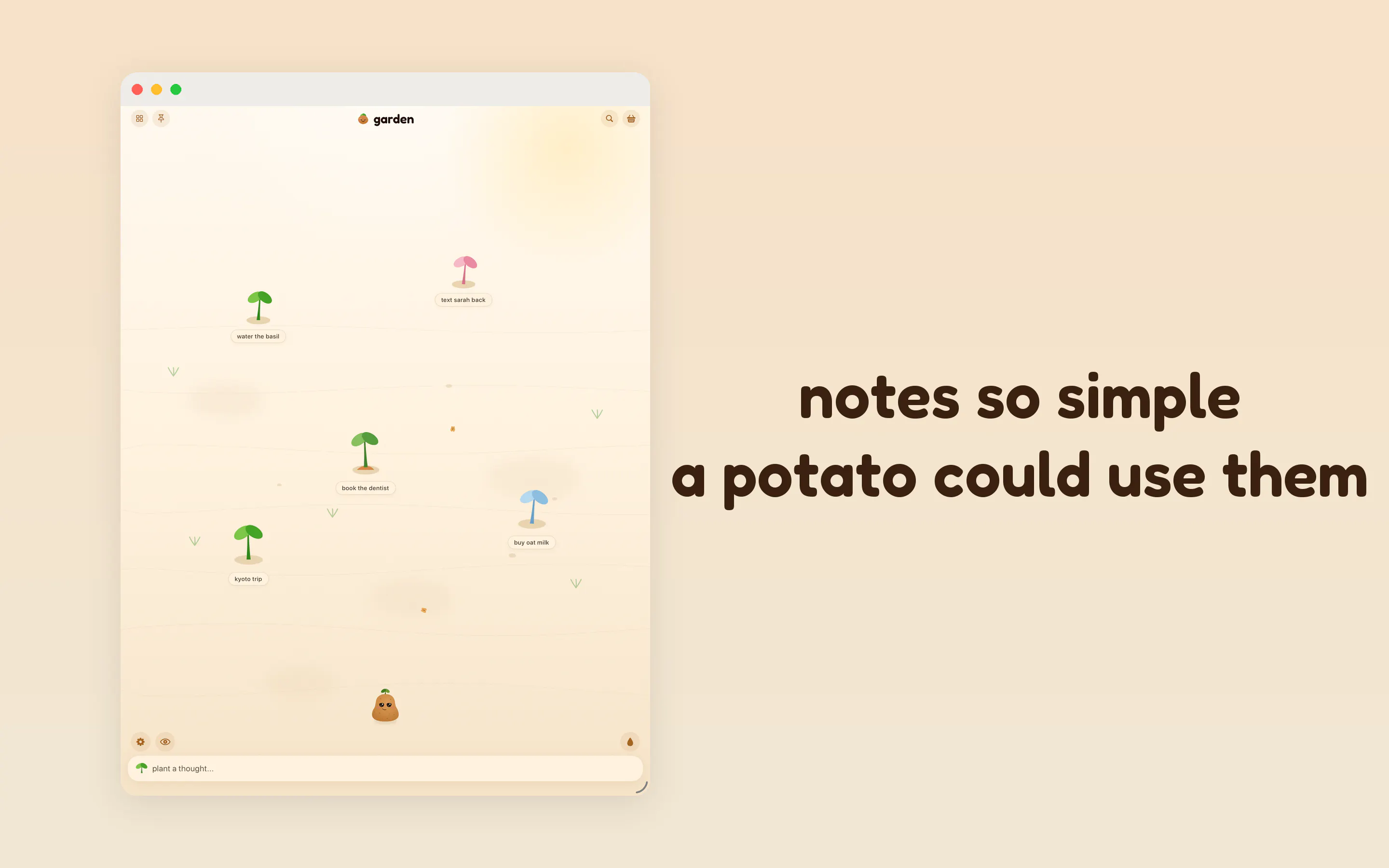 spudnote: calm notes gallery image