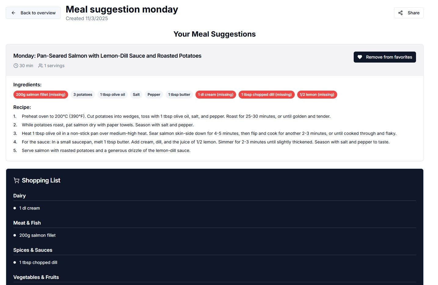 Fridgify - AI Meal Planner From Fridge - Screenshot 3 preview