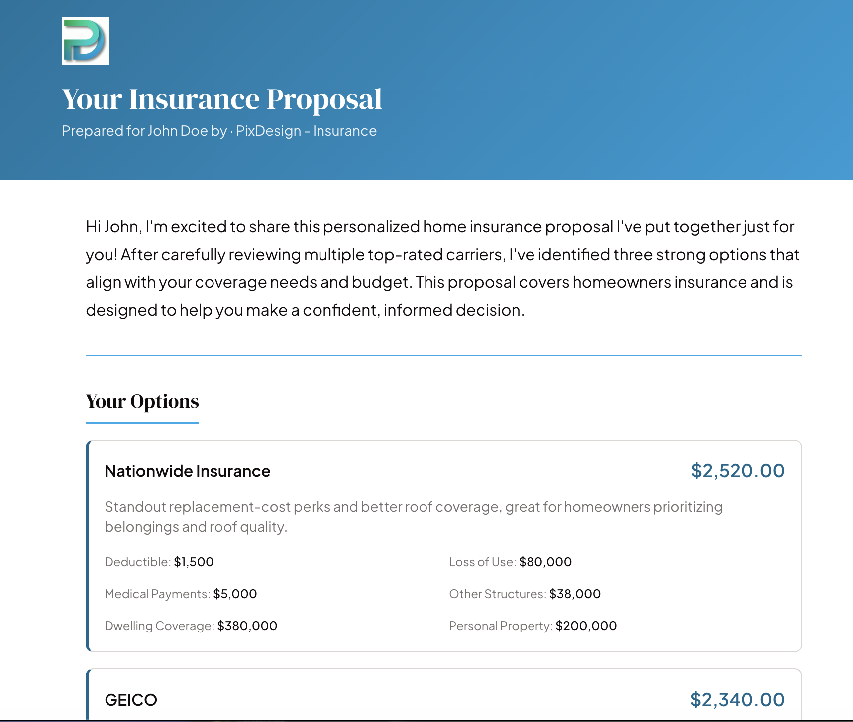 ClearQuote — AI Insurance Proposals gallery image