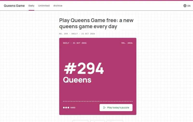 Queens Game screenshot 1