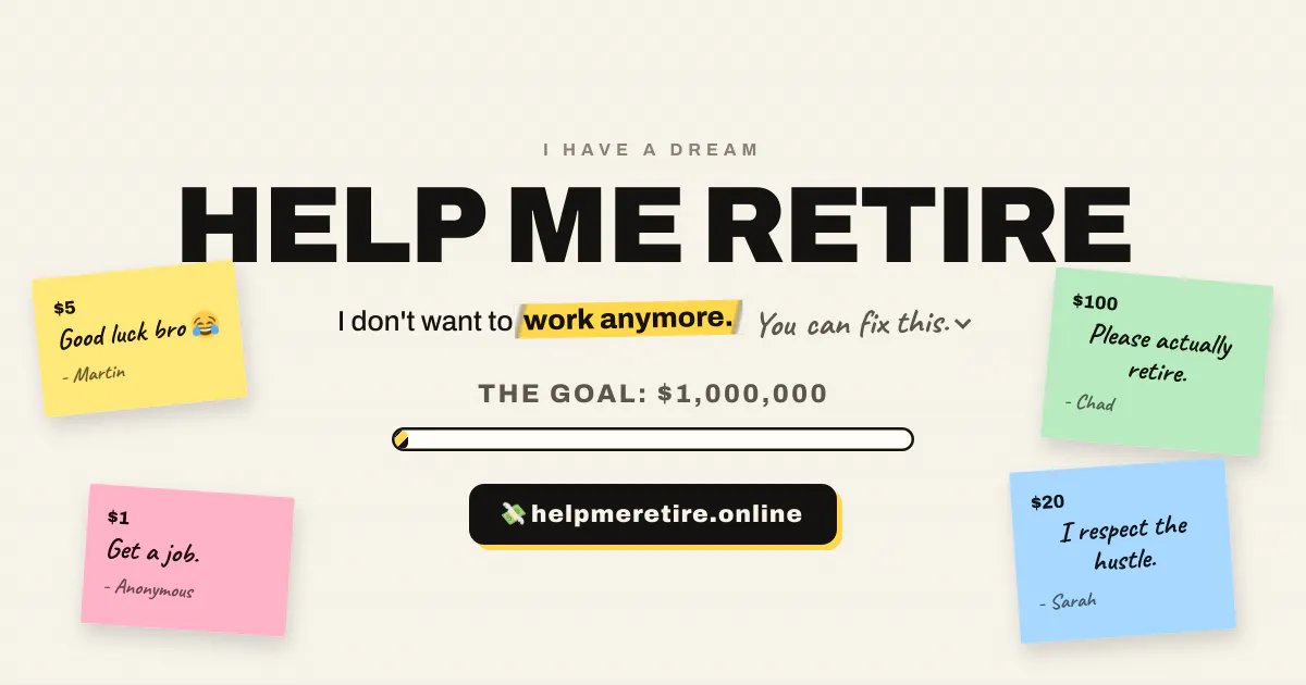HELP ME RETIRE gallery image