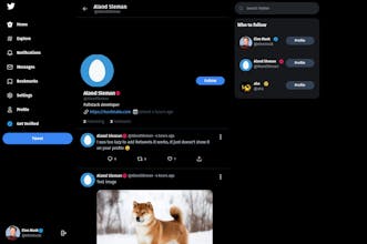 Twitter clone gallery image