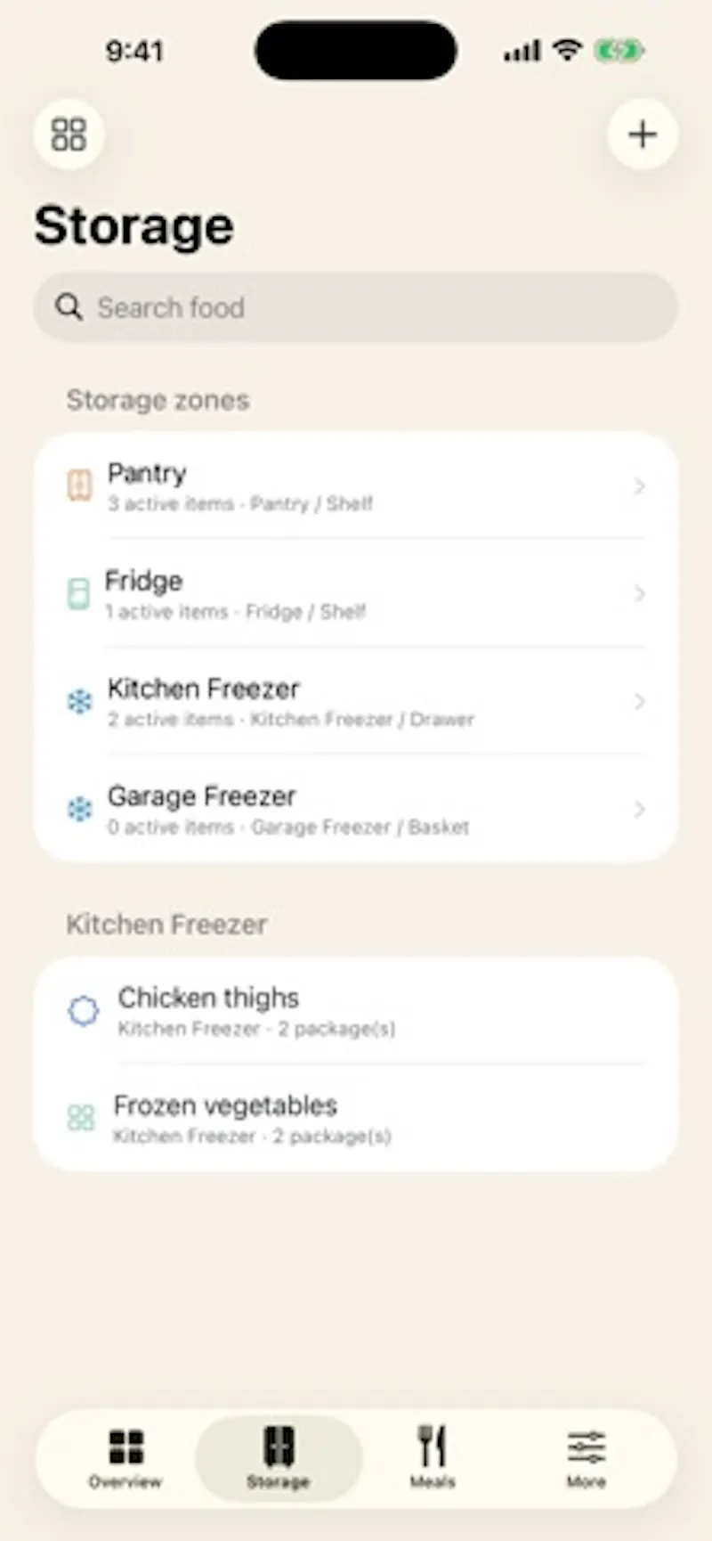 PantryGrid: Home Food Map screenshot 1