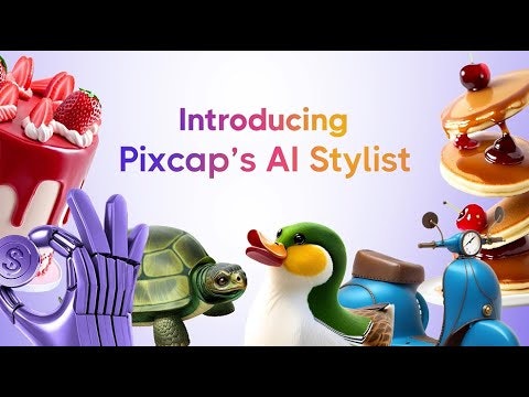 startuptile AI Stylist by Pixcap-Mix-n-match 3D elements and style them with AI