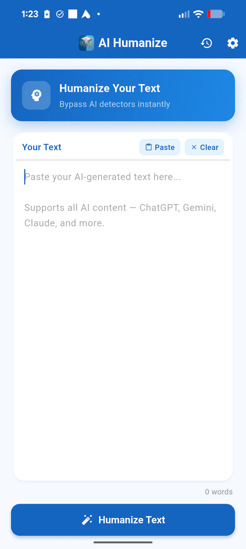 Humanize AI · Text Humanizer screenshot 1