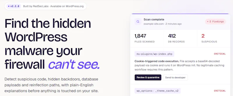 Guardian Gaze WordPress Security Plugin screenshot 1