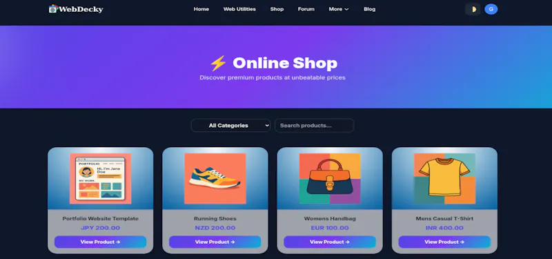 WebDecky – Sell & Buy Digital Products screenshot 3