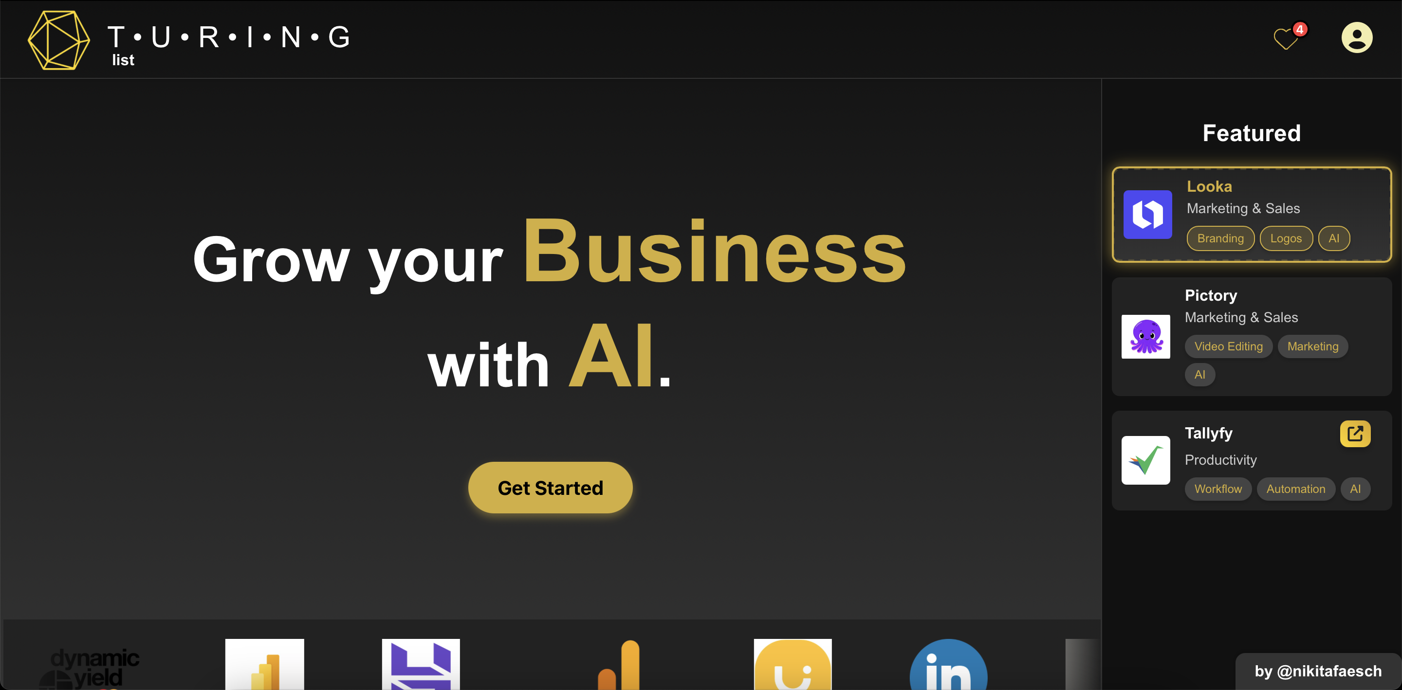 startuptile Turing List -Grow your Business with AI