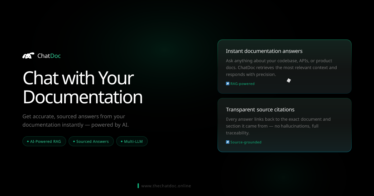 TheChatDoc Chat with your docs instantly - Screenshot 2 showing product features and functionality