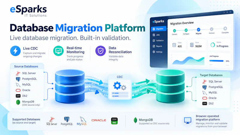ESparks Database Migration Platform screenshot 1