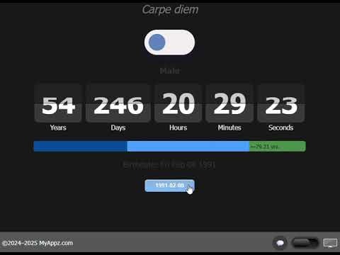 Life Expectancy Countdown Timer gallery image