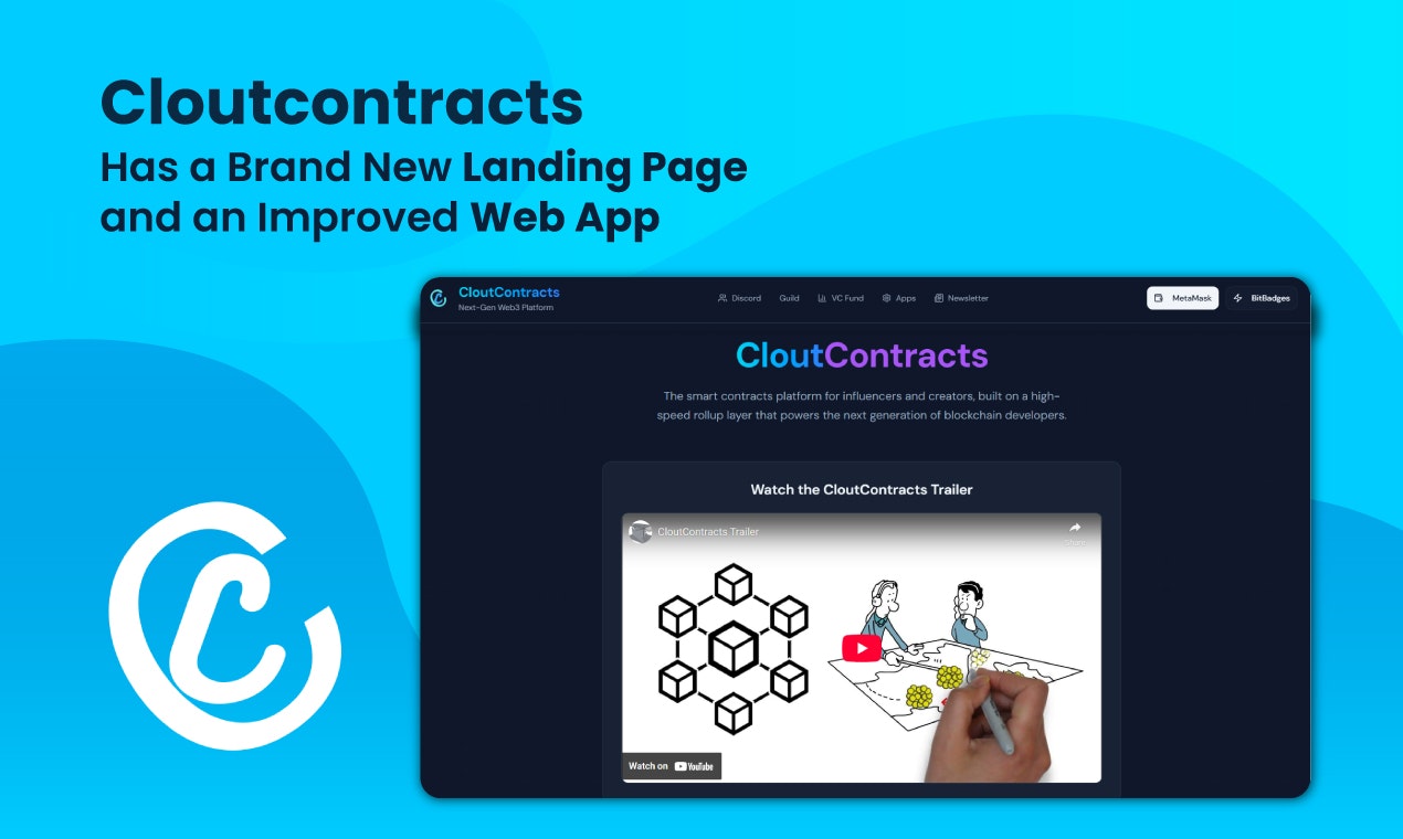 CloutContrats webapp pre-lancio - La piattaforma di contratti intelligenti per influencer e creatori media 2