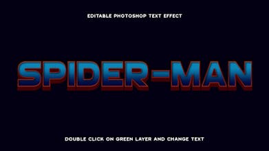 Spiderman 3D Text Effect gallery image
