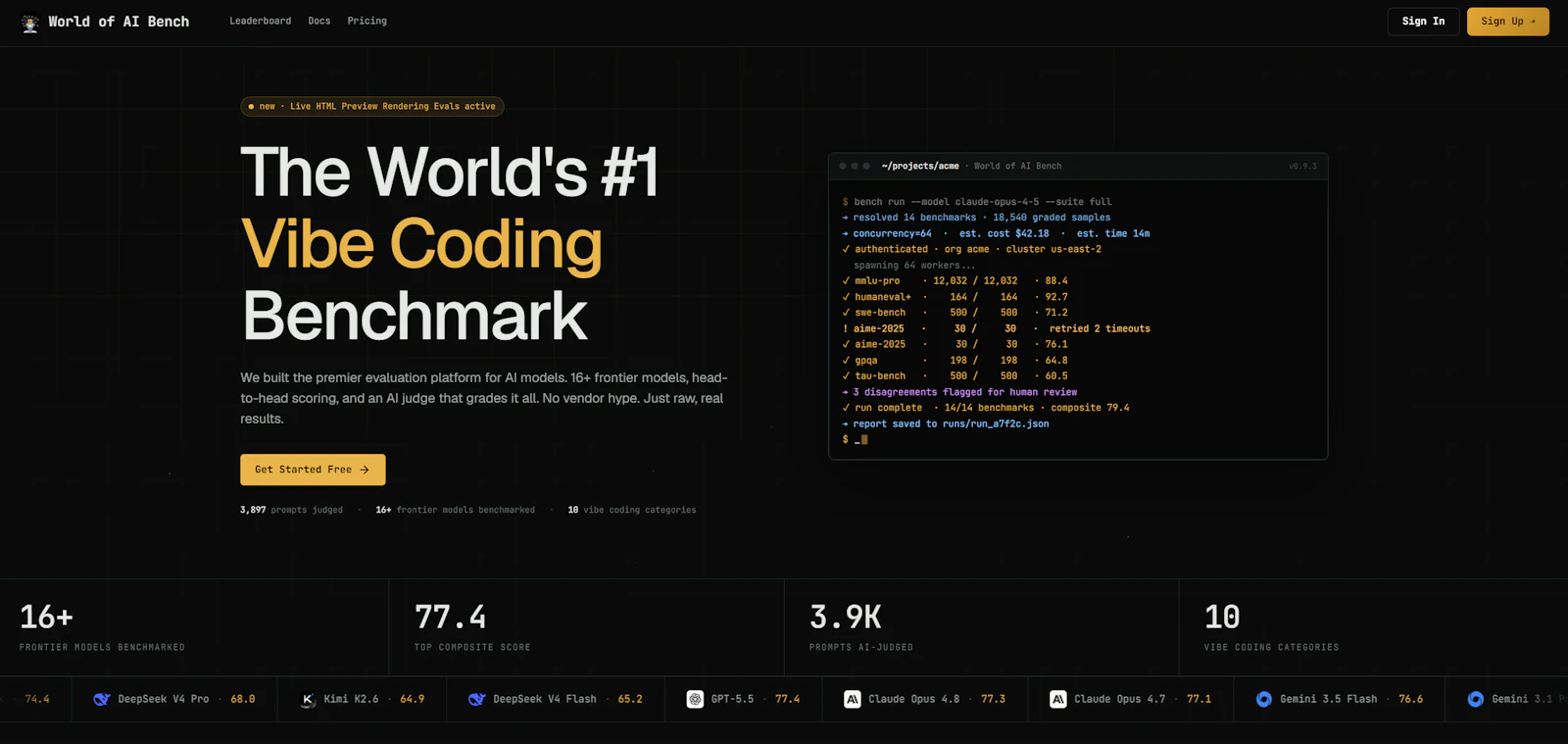 World of AI Bench screenshot 2