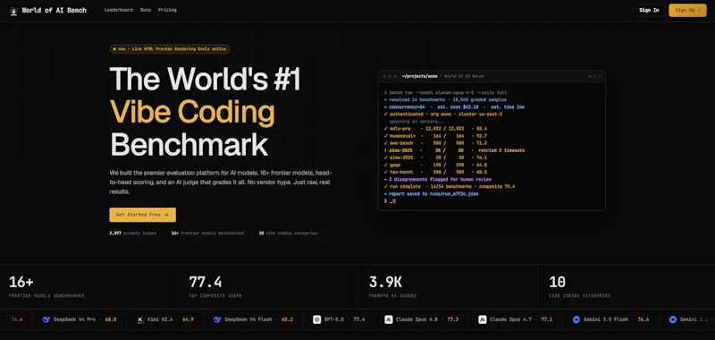World of AI Bench screenshot 2