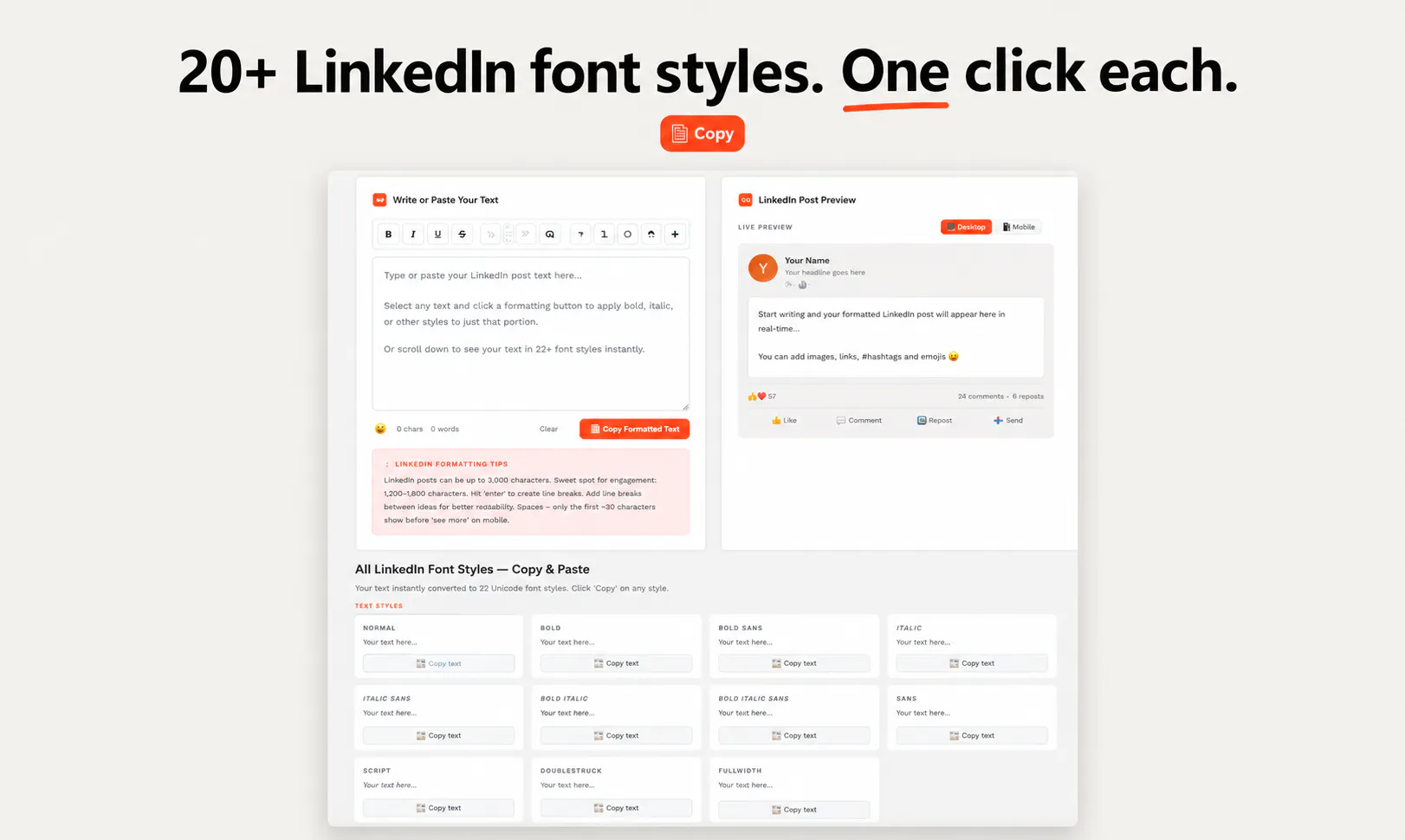 LinkedIn Post Formatter by Salman Ahmed gallery image