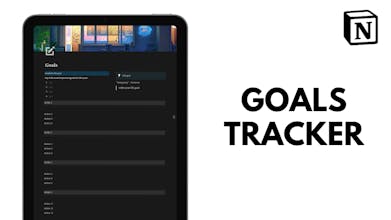 Notion Goals Tracker template gallery image