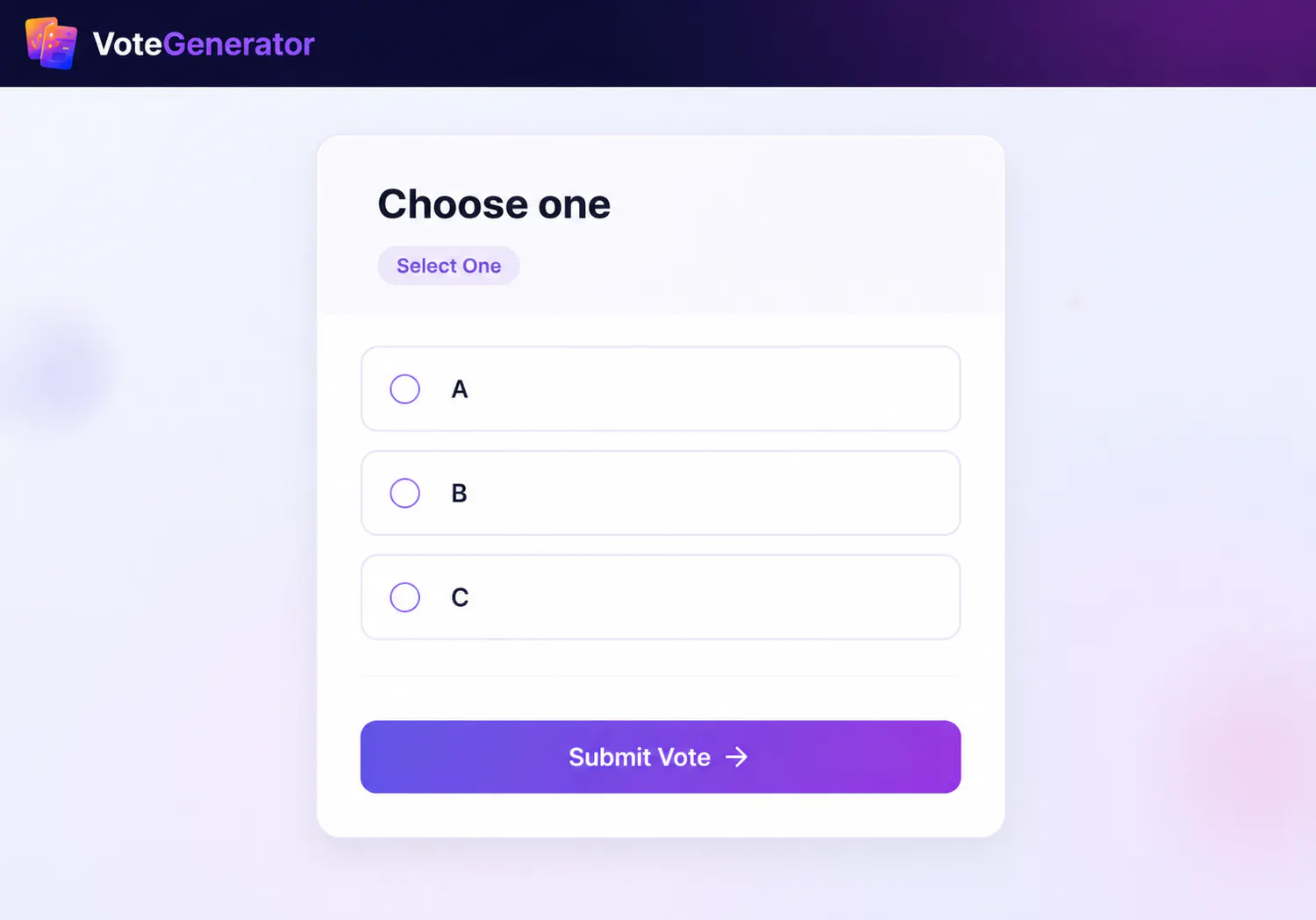 VoteGenerator screenshot