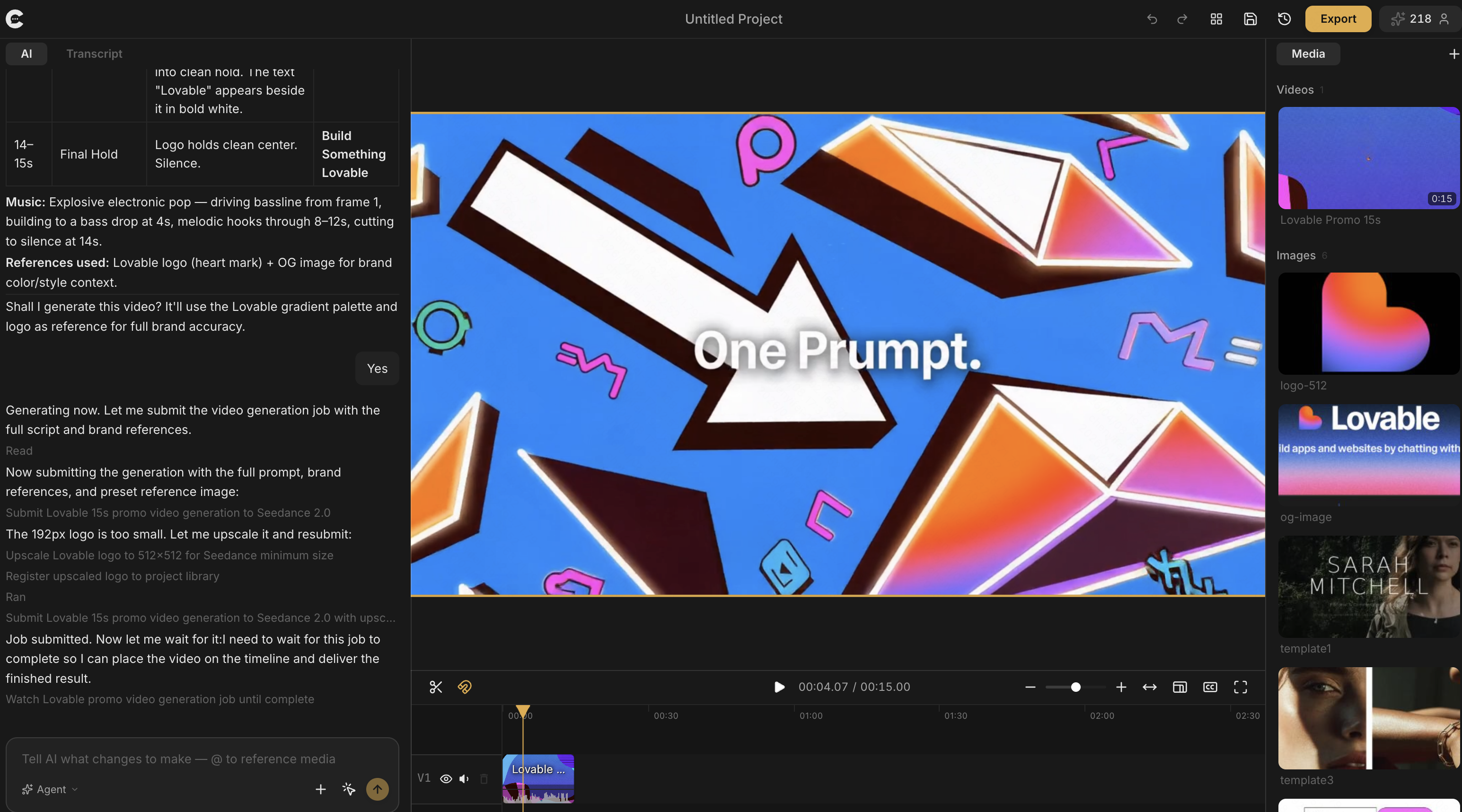ChatCut, AI Video Editor gallery image