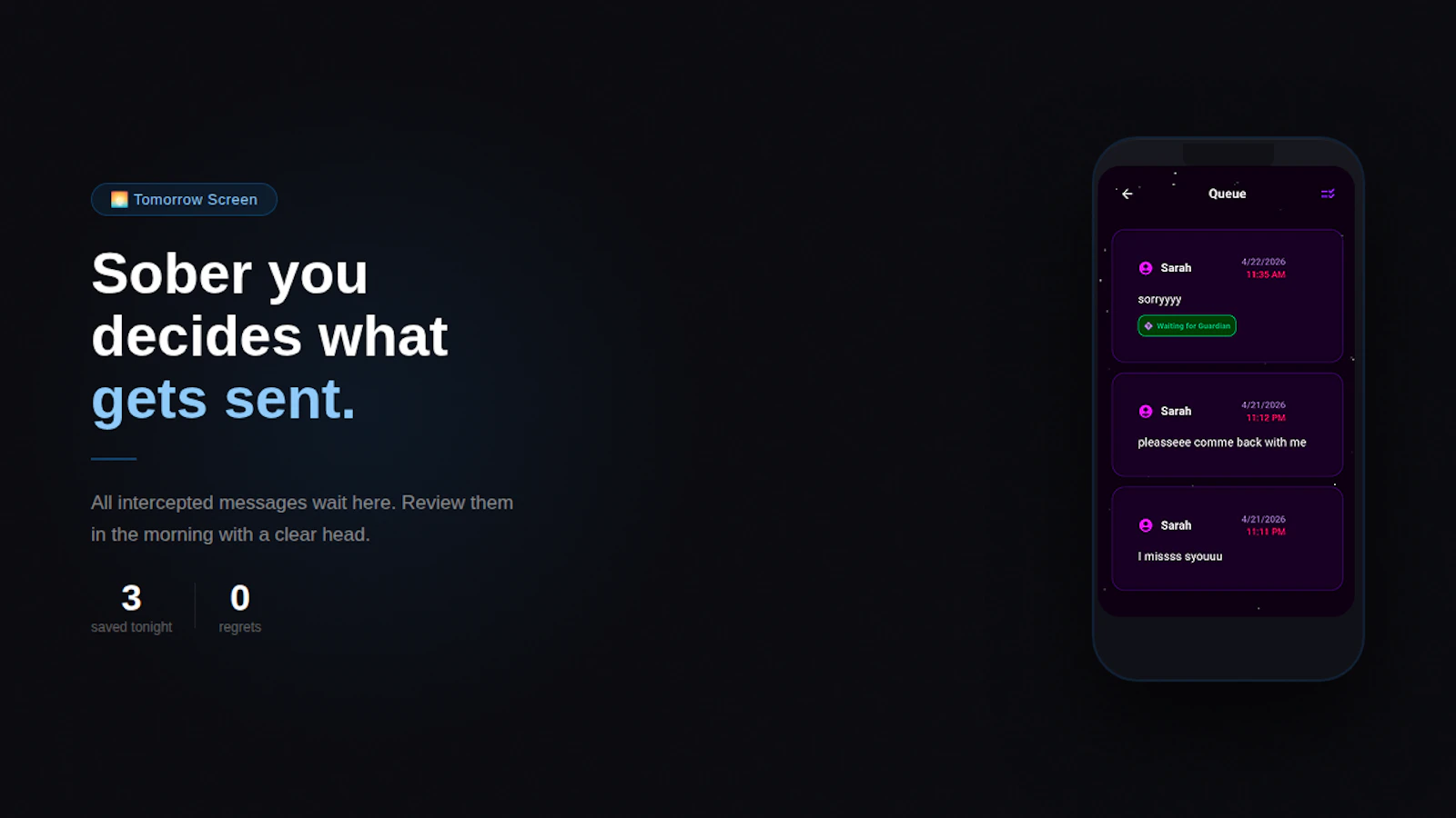 TextHerTomorrow screenshot 4