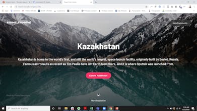 Travel From Home "new tab" extension gallery image