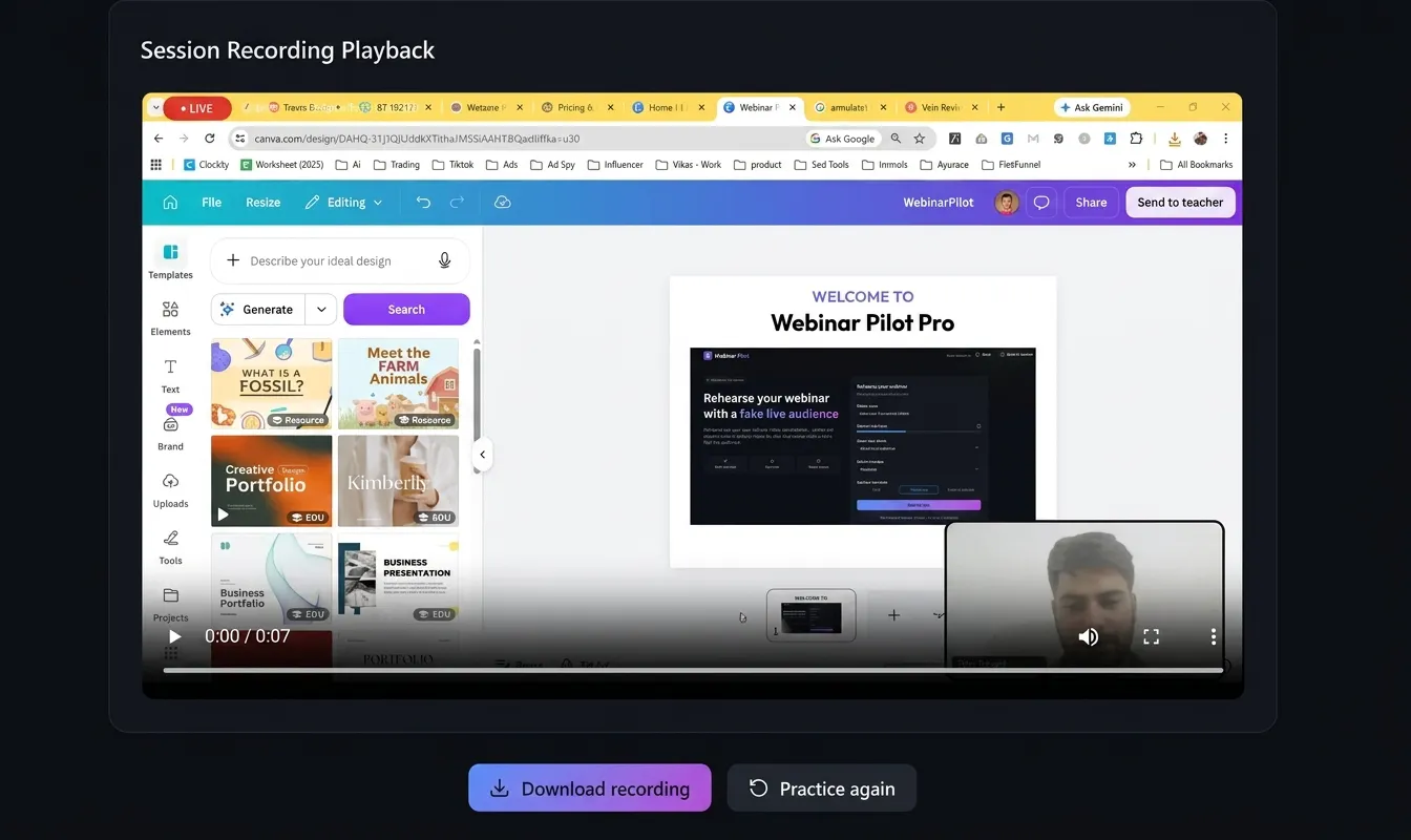 Webinar Pilot Pro: Virtual Practice Room gallery image