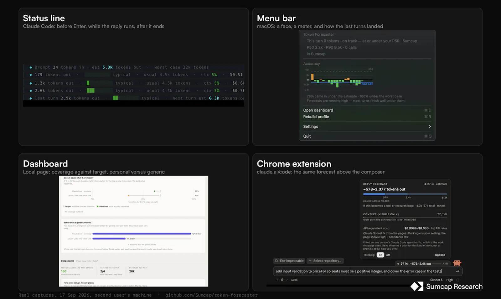 Token Forecaster screenshot 2