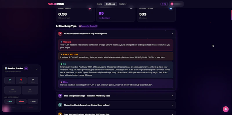 ValoMind screenshot 2