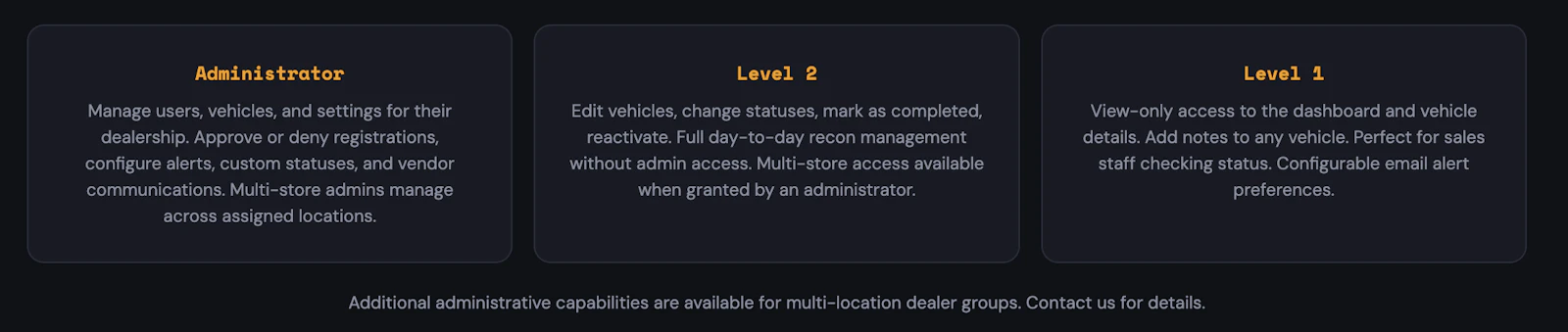 Vehicle Recon Tracker screenshot 3
