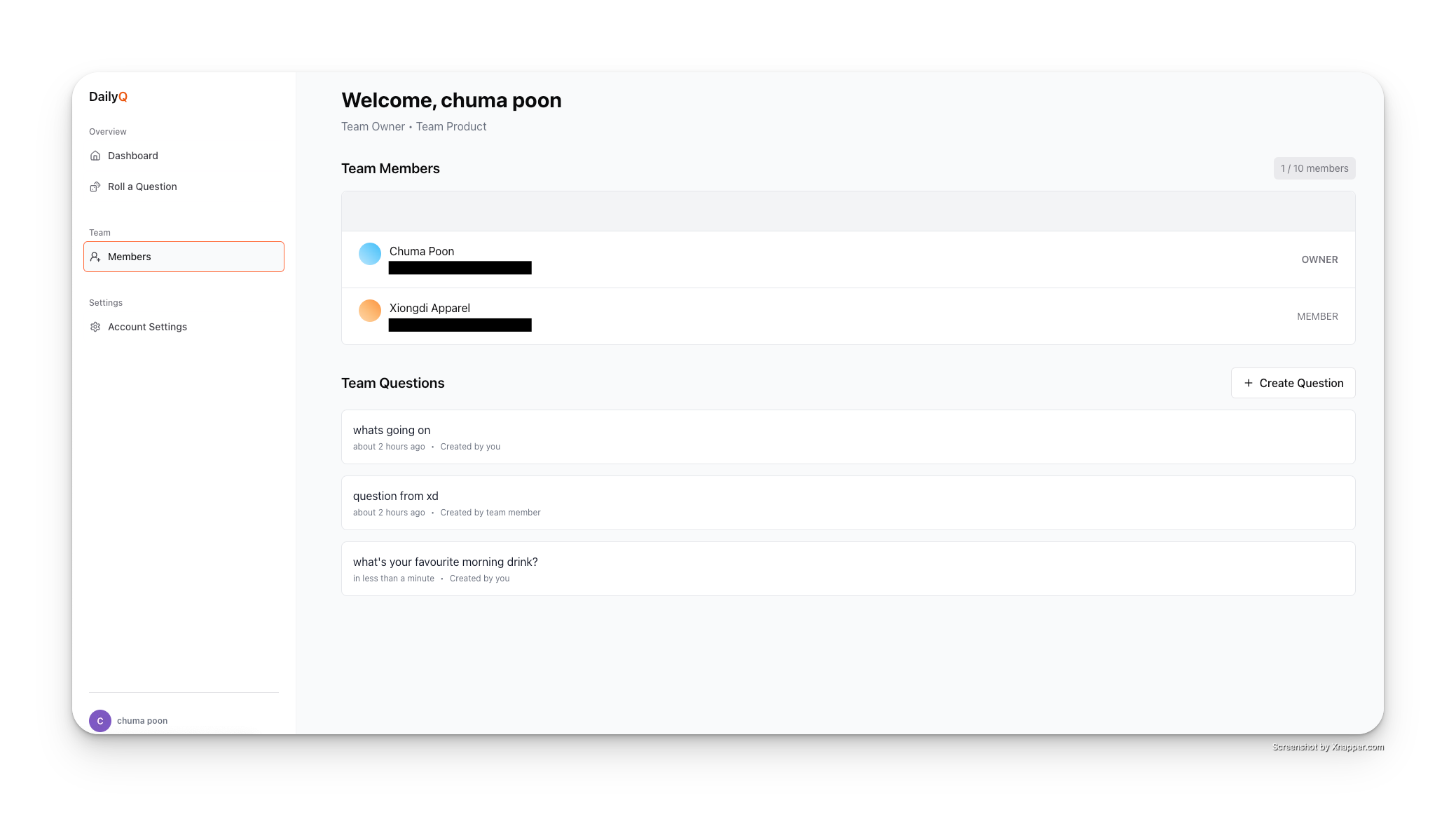 Média DailyQ - Construisez «Question du jour» pour les standups de votre équipe 2