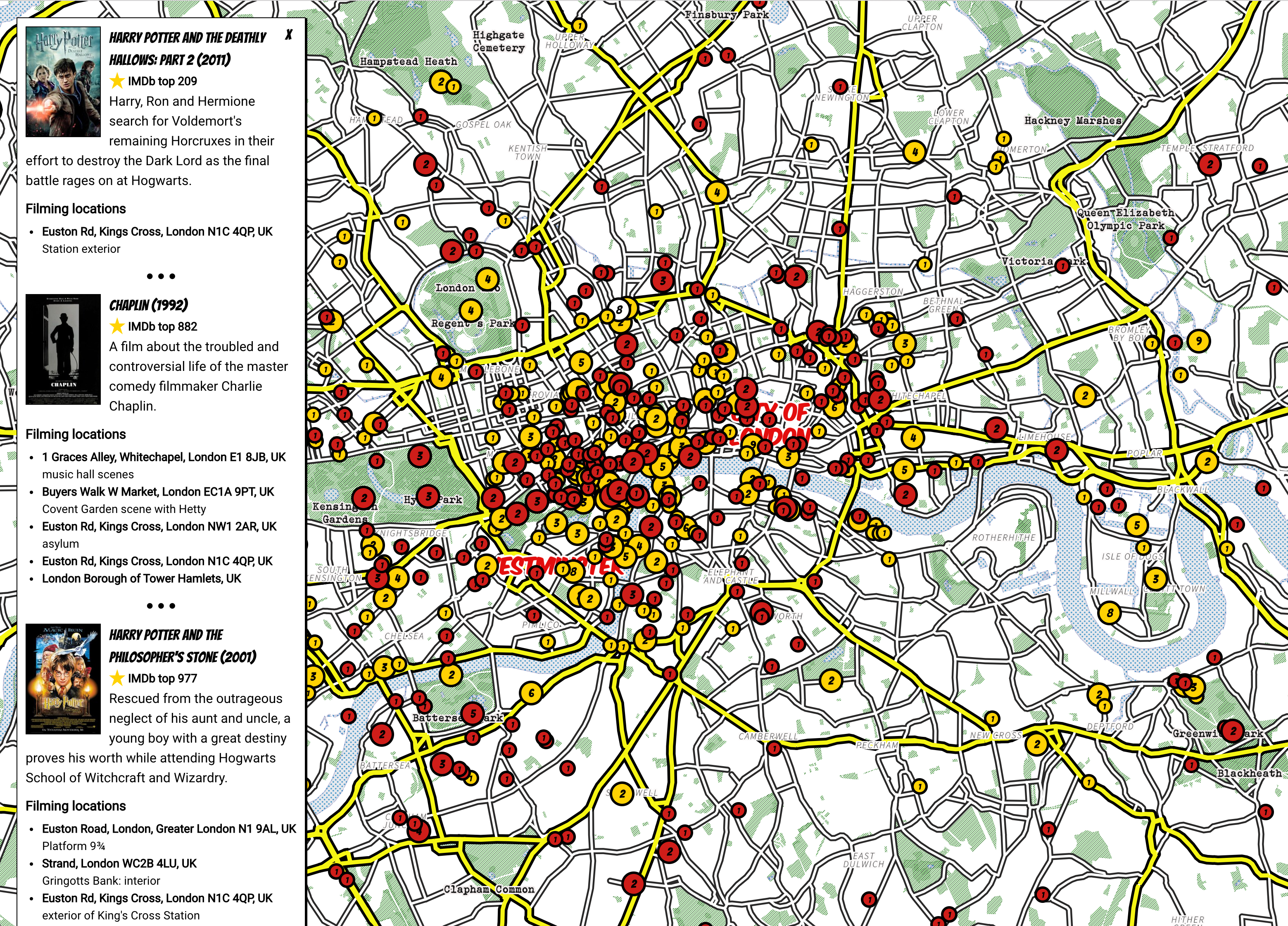Filming Location Map gallery image