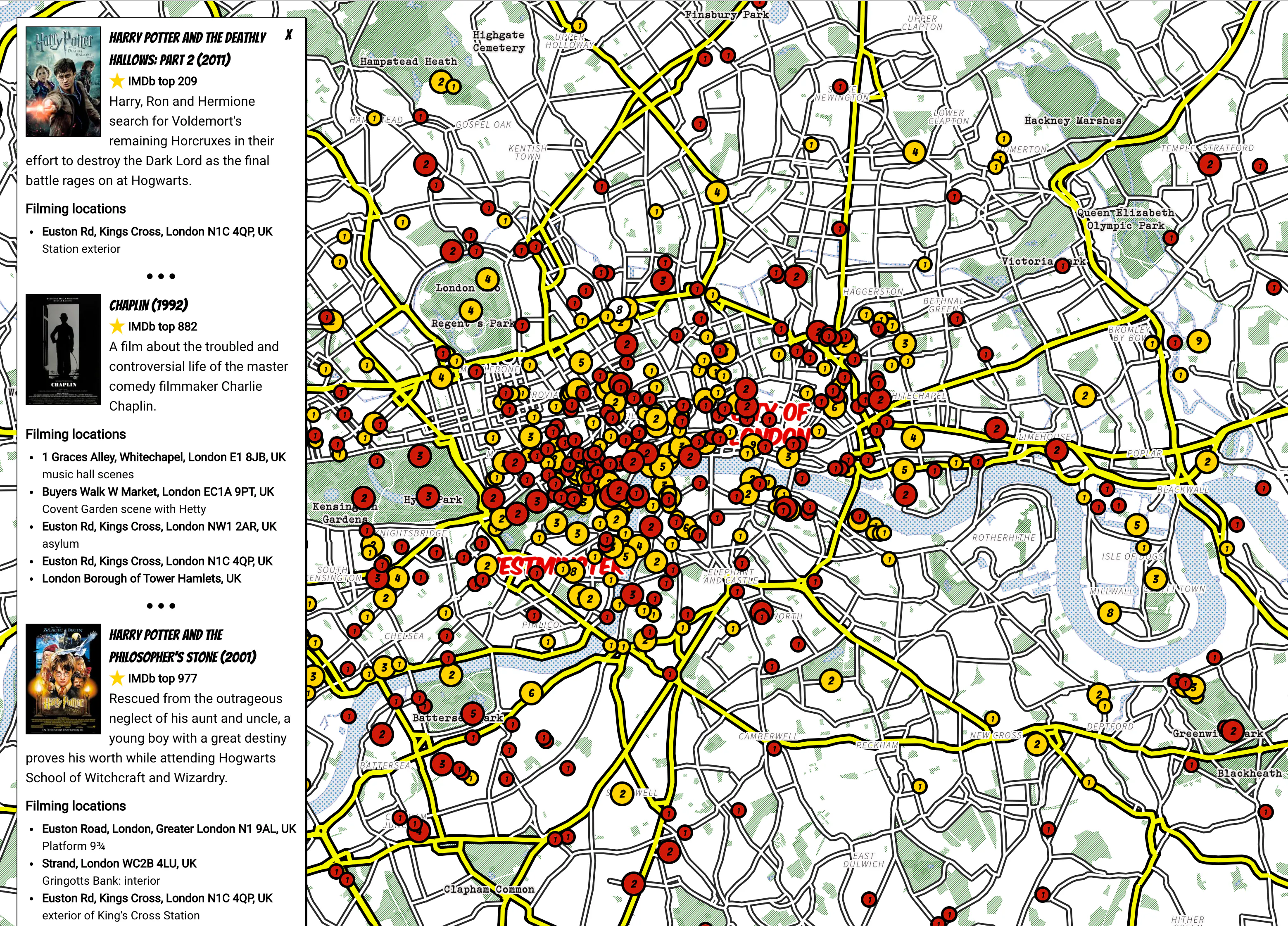 Filming Location Map Image