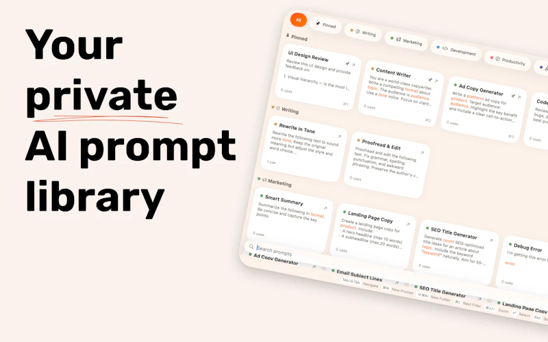 PromptPaste screenshot 2