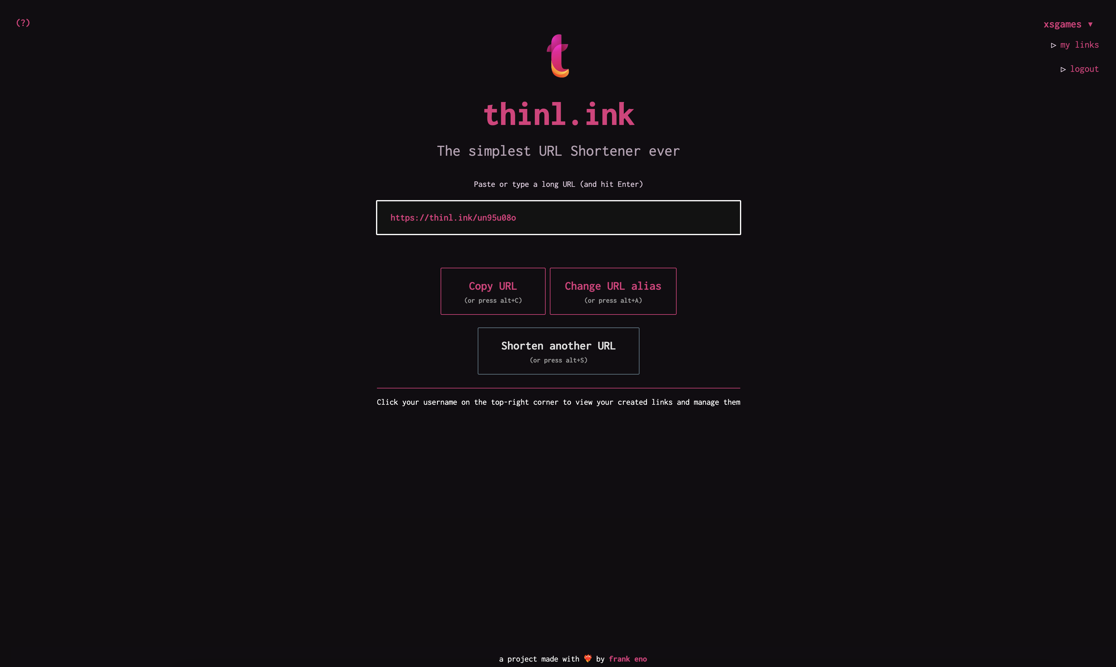 thinl.ink - 合理化されたURLショートナーとQRコードジェネレーターメディア4