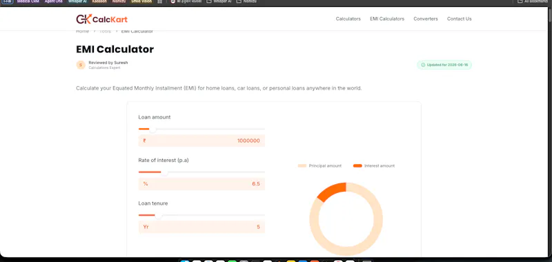 EMI Calculator screenshot 1