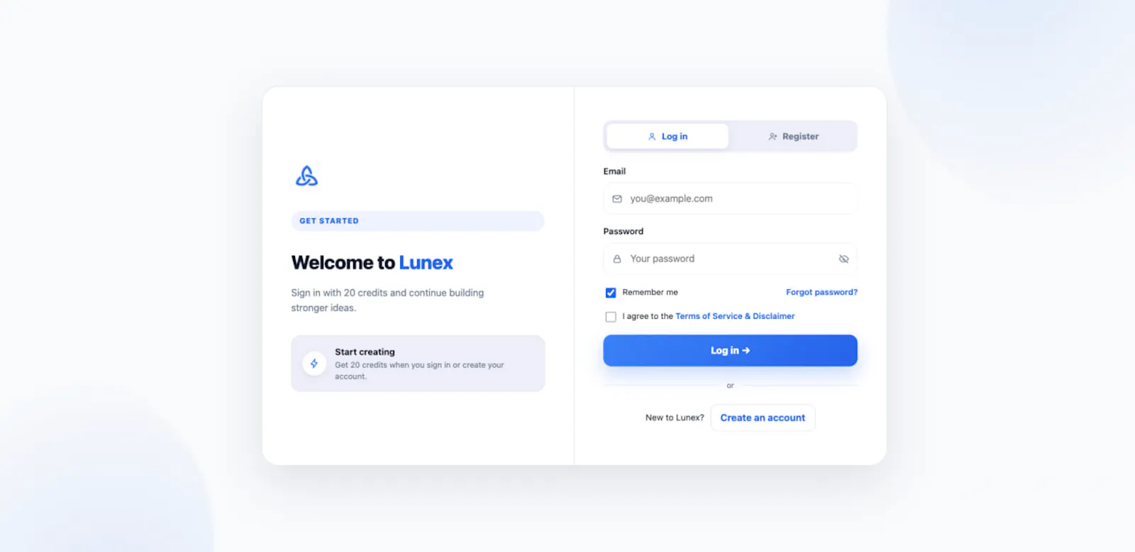 Lunex screenshot 2