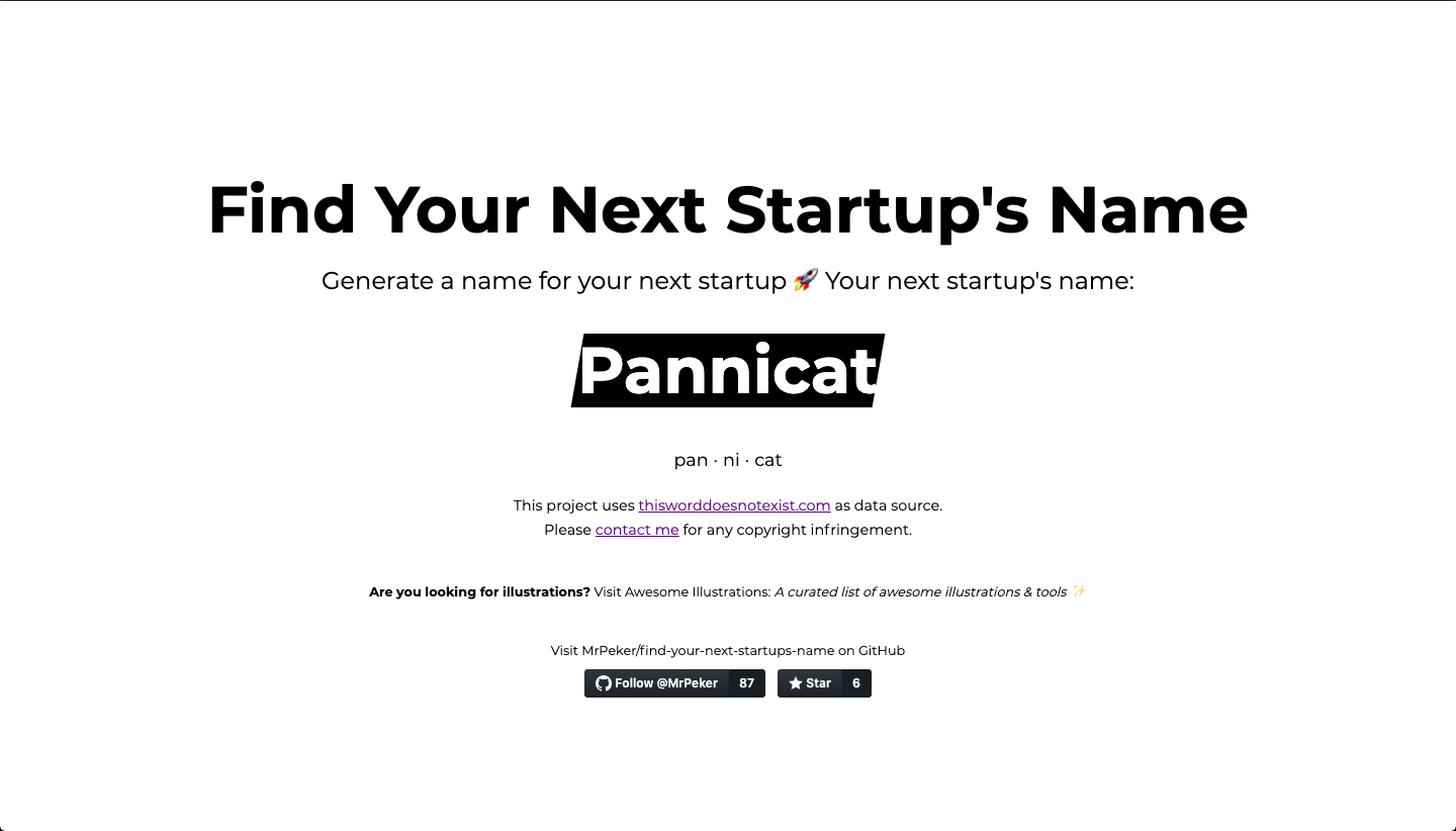 Find Your Next Startup's Name gallery image