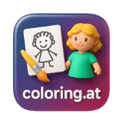 coloring.at - Creativity tools for kids logo
