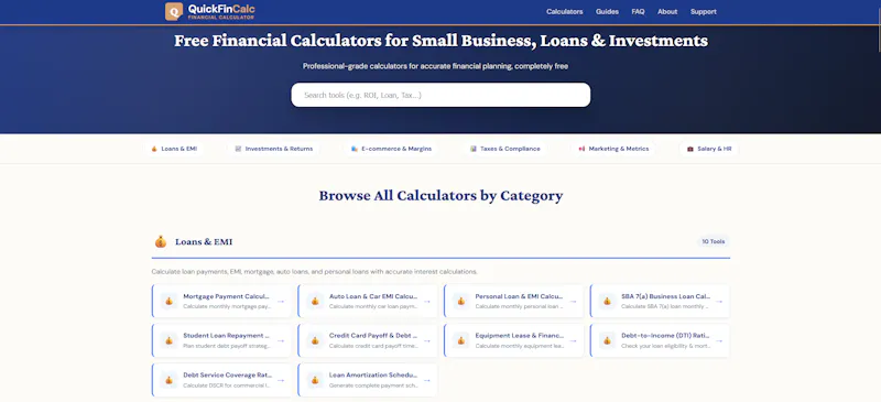 Quick Financial Calculator screenshot 1